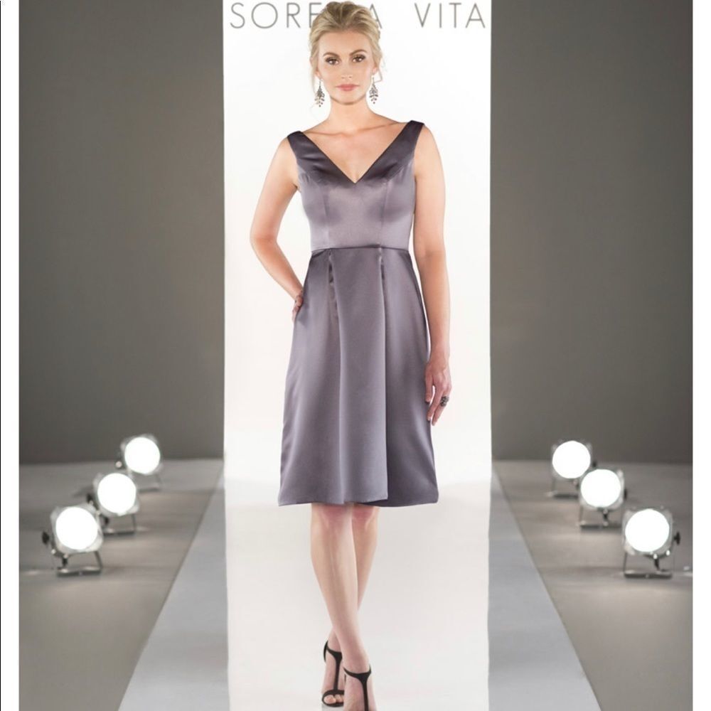 SORELLA VITA Bridesmaids navy dress cocktail Wedding Evening Night Out 8720 - Picture 11 of 13